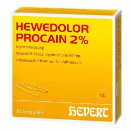 HEWEDOLOR Fiale di procaina al 2%, 10 pz