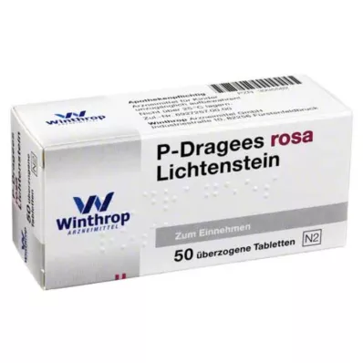 P DRAGEES rosa, 50 pz P DRAGEES rosa, 50 pz