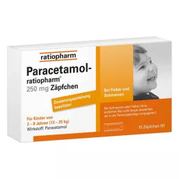 PARACETAMOL-ratiopharm 250 mg supposte, 10 pz
