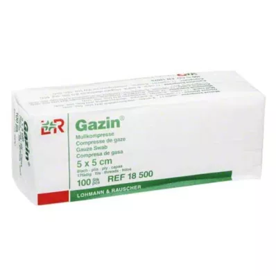 GAZIN Garza comp. 5x5 cm non sterile 8 interventi, 100 pz GAZIN Garza comp. 5x5 cm non sterile 8 interventi, 100 pz