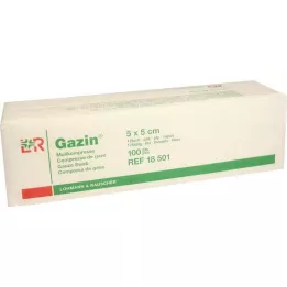 GAZIN Garza comp. 5x5 cm non sterile 12 operazioni, 100 pz