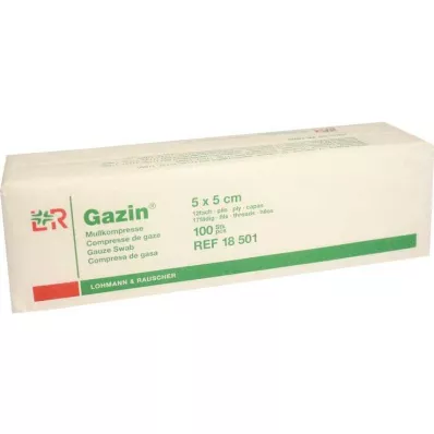 GAZIN Garza comp. 5x5 cm non sterile 12 operazioni, 100 pz GAZIN Garza comp. 5x5 cm non sterile 12 operazioni, 100 pz