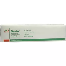 GAZIN Garza comp. 5x5 cm non sterile 16 operazioni, 100 pz