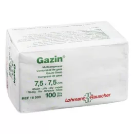 GAZIN Garza comp. 7,5x7,5 cm non sterile 8 vie operazione, 100 pz