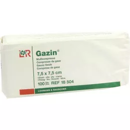GAZIN Garza comp. 7,5x7,5 cm non sterile 12 interventi, 100 pz