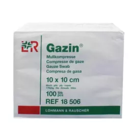 GAZIN Garza comp. 10x10 cm non sterile 8 interventi, 100 pz