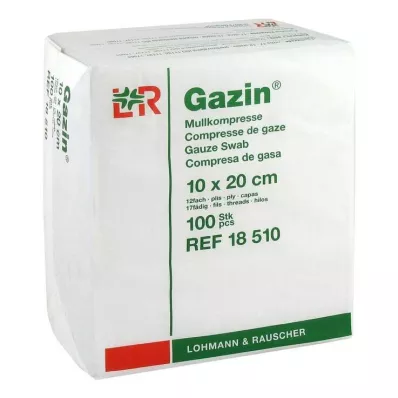 GAZIN Garza comp. 10x20 cm non sterile 12 operazioni, 100 pz GAZIN Garza comp. 10x20 cm non sterile 12 operazioni, 100 pz