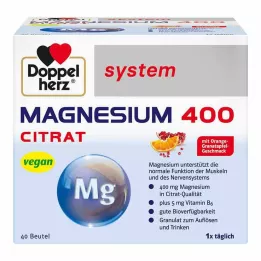 DOPPELHERZ Magnesio 400 Citrato sistema Granuli, 40 pz