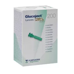 GLUCOJECT Lancette PLUS 33 G, 200 pz
