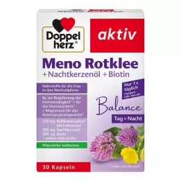 DOPPELHERZ Meno Trifoglio rosso + olio di enotera + capsule di biotina, 30 pz