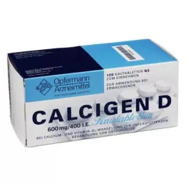 CALCIGEN D 600 mg/400 I.E. compresse masticabili, 120 pz