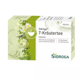 SIDROGA Wellness 7-Filtro per tisana alle erbe, 20X2,0 g