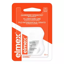 ELMEX Filo interdentale cerato con fluoruro amminico, 50 m