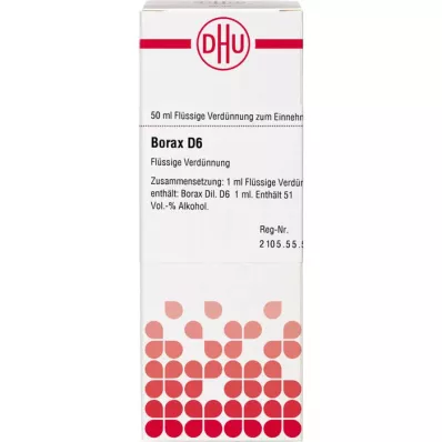Borax d 6, 50 ml Borax d 6, 50 ml
