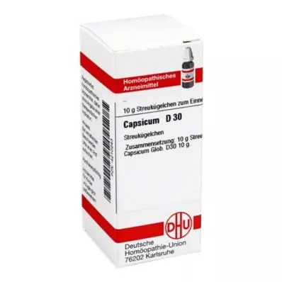 CAPSICUM D 30 Globuli, 10 g CAPSICUM D 30 Globuli, 10 g