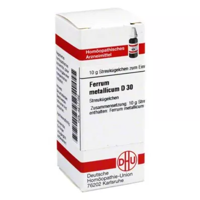FERRUM METALLICUM D 30 Globuli, 10 g