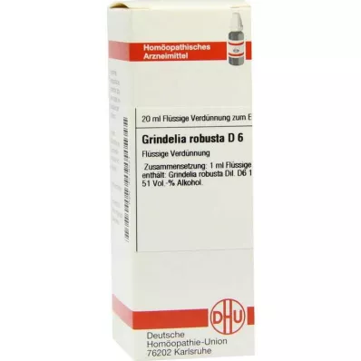 GRINDELIA ROBUSTA D 6 Diluizione, 20 ml GRINDELIA ROBUSTA D 6 Diluizione, 20 ml