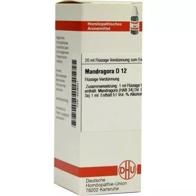 MANDRAGORA D 12 Diluizione, 20 ml MANDRAGORA D 12 Diluizione, 20 ml