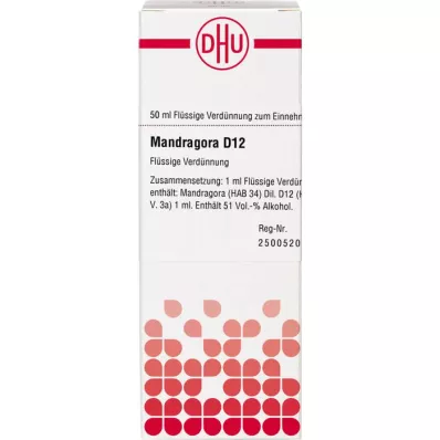 MANDRAGORA D 12 Diluizione, 50 ml