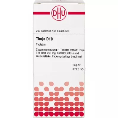 THUJA D10, 200 pz THUJA D10, 200 pz