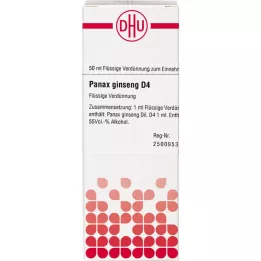 PANAX GINSENG D 4 diluizione, 50 ml
