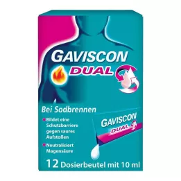 GAVISCON Dual 500mg/213mg/325mg Sosp. in bustina, 12X10 ml