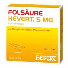 FOLSÄURE HEVERT Fiale da 5 mg, 10 pz