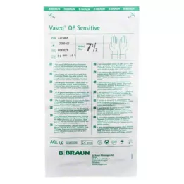 VASCO OP Guanti Sensitive sterili senza polvere taglia 7,5, 2 pz
