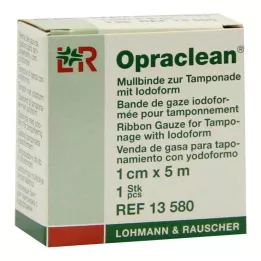 OPRACLEAN Benda di garza per tampone con iodoformio 1 cm x 5 m, 1 pezzo
