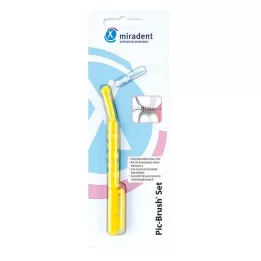 MIRADENT Interd.Pic-Brush Set giallo, 1 pz