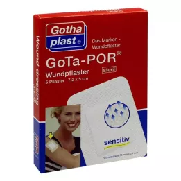 GOTA-POR Cerotto per ferite 5x7,2 cm sterile, 5 pz