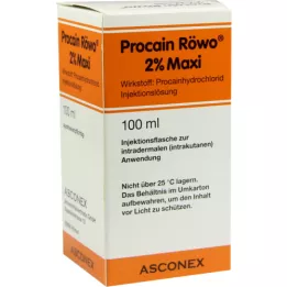 PROCAIN Röwo Bottiglie di iniezione massima 2%, 100 ml