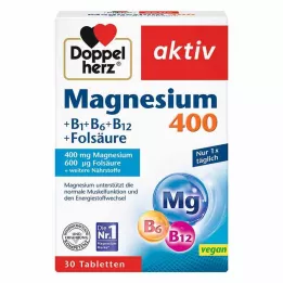 DOPPELHERZ Magnesio 400 mg compresse, 30 pz