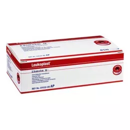 LEUKOPLAST 2,5 cmx5 m, 12 pezzi