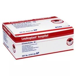 LEUKOPLAST Ospedale 2,5 cmx9,2 m, 12 pz