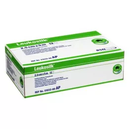 LEUKOSILK 2,5 cmx5 m, 12 pz