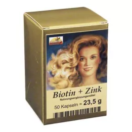 BIOTIN PLUS Capsule di capelli di zinco, 50 pz