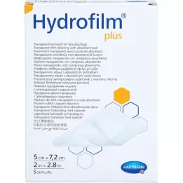 HYDROFILM Plus Transparent Association 5x7.2 cm, 5 pz