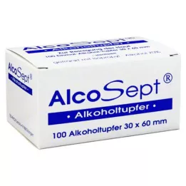 ALKOHOLTUPFER Alcosept, 100 pz