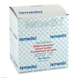 MULLKOMPRESSEN 10x10 cm sterile 12 veli 17 veli, 50 pz