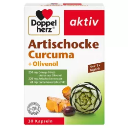 DOPPELHERZ Capsule di carciofo+olio doliva+curcuma, 30 pz