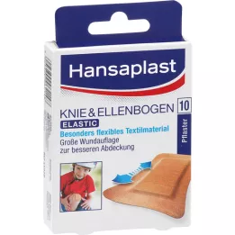 Hansaplast Ginocchio e gomito gesso elastico, 10 pz