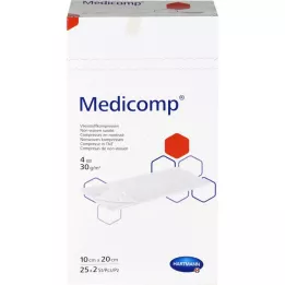 Medicom comprime 10x20 cm sterile, 25x2 pz