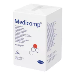 MEDICOMP Tessuto non tessuto comp. non sterile 7,5x7,5 cm 4 strati, 100 pz