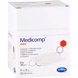 Medicom Comprime extra 5x5 cm sterile, 25x2 pz