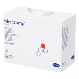 MEDICOMP extra vlieskomp.unsteril 10x20 cm 6lagig, 100 pz