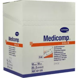 Drein di medicom comprime 10x10 cm sterile, 25x2 pz