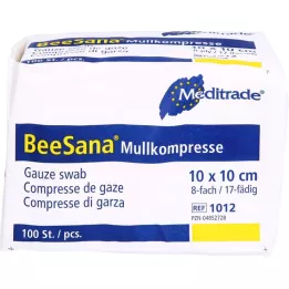 MULLKOMPRESSEN 10x10 cm non sterile 8 strati, 100 pz