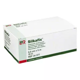 SILKAFIX Graffette 2,5 cm x 5 m anima in cartone, 12 pz