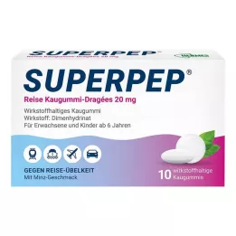 SUPERPEP Gomme da masticare da viaggio Dragees 20 mg, 10 pz